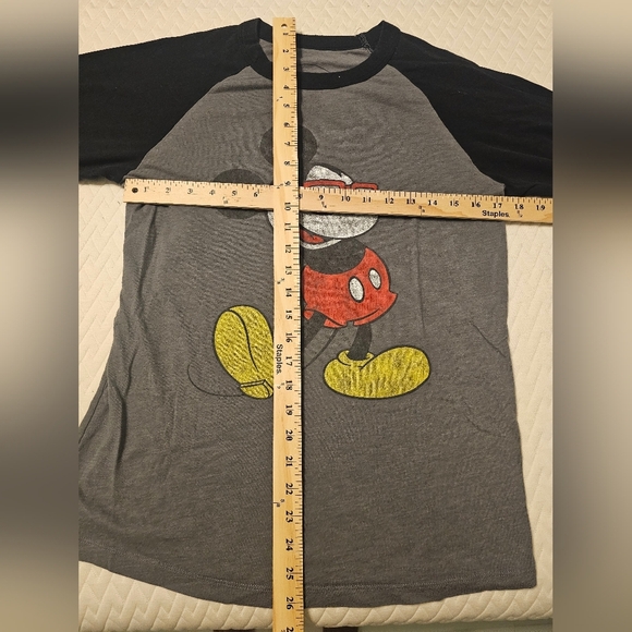 MENS WOMENS UNISEX MICKEY MOUSE DISNEY 3/4 SLEEVE - T SHIRT- SMALL - Picture 6 of 8